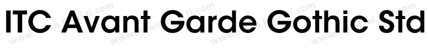 ITC Avant Garde Gothic Std Demi Con字体转换